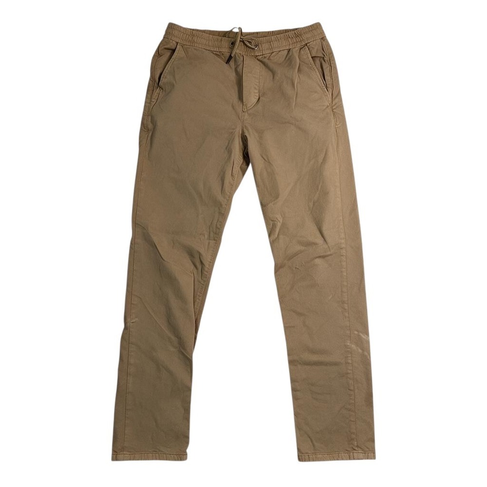 Marine Layer Mens Slim Fit Khaki Tan Drawstring Pants Size Medium 13637 EUC - Picture 2 of 11